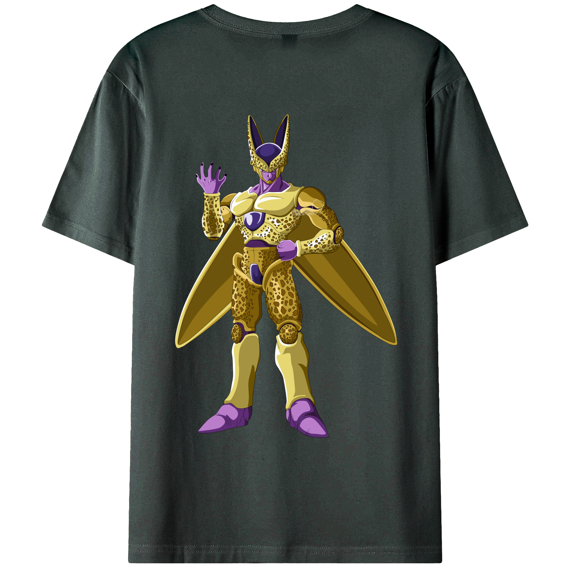 （画像用） ドラゴンボール セル DRAGON BALL Cell 綿100％ メンズ半袖Tシャツ（バックプリント） 通気性